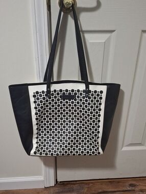 Vera Bradley Black and White Honeycomb Tote